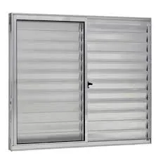 Veneziana de alumínio brilhante